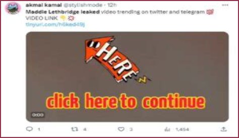 Maddie Lethbridge Leaked Video Viral On Twitter